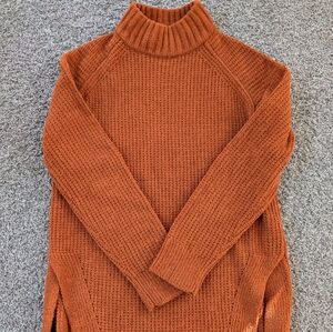 Women's XS A New Day Orange Tunic Sweater Very Soft Cozy